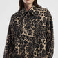 Camicia stampa animalier con tasca frontale