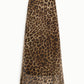 Gonna lunga stampa animalier vita alta