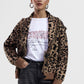Cardigan stampato con maniche lunghe