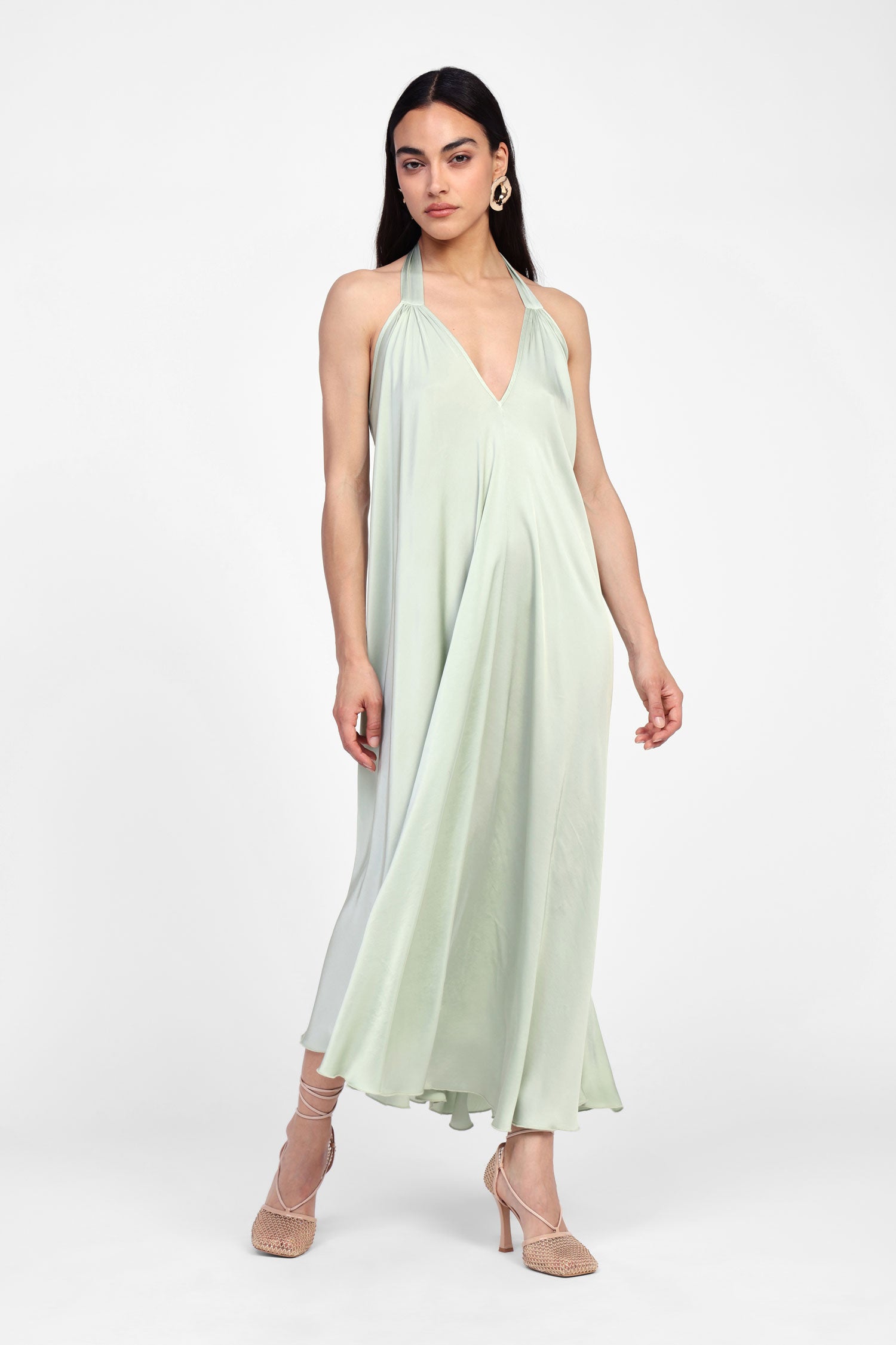 Vestito lungo con spalline regolabili