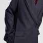 Blazer monopetto con ampi revers e tasche frontali