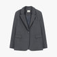 Blazer monopetto con tasche a patta e revers classico
