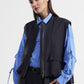 Giacca senza maniche con chiusura zip