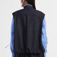 Giacca senza maniche con chiusura zip