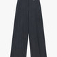 Pantaloni palazzo vita alta con gamba ampia