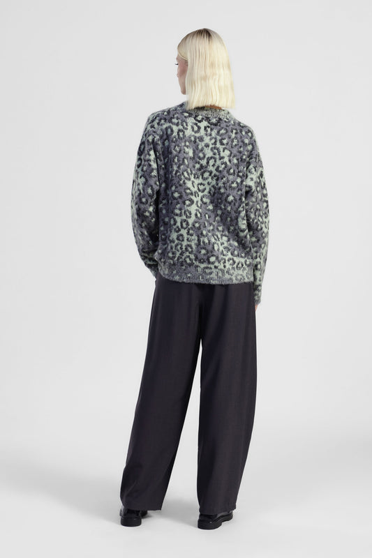 Pantaloni palazzo ampi con cintura elasticizzata