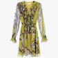 Vestito con maniche lunghe e stampa