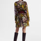 Vestito con maniche lunghe e stampa