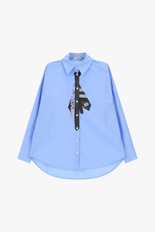Camicia fit regolare con dettagli decorativi frontali