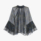 Blusa ampia con maniche a balza e motivo paisley