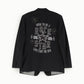 Blazer regular-fit con stampa glitterata sul retro
