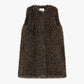 Gilet eco fur stampa animalier