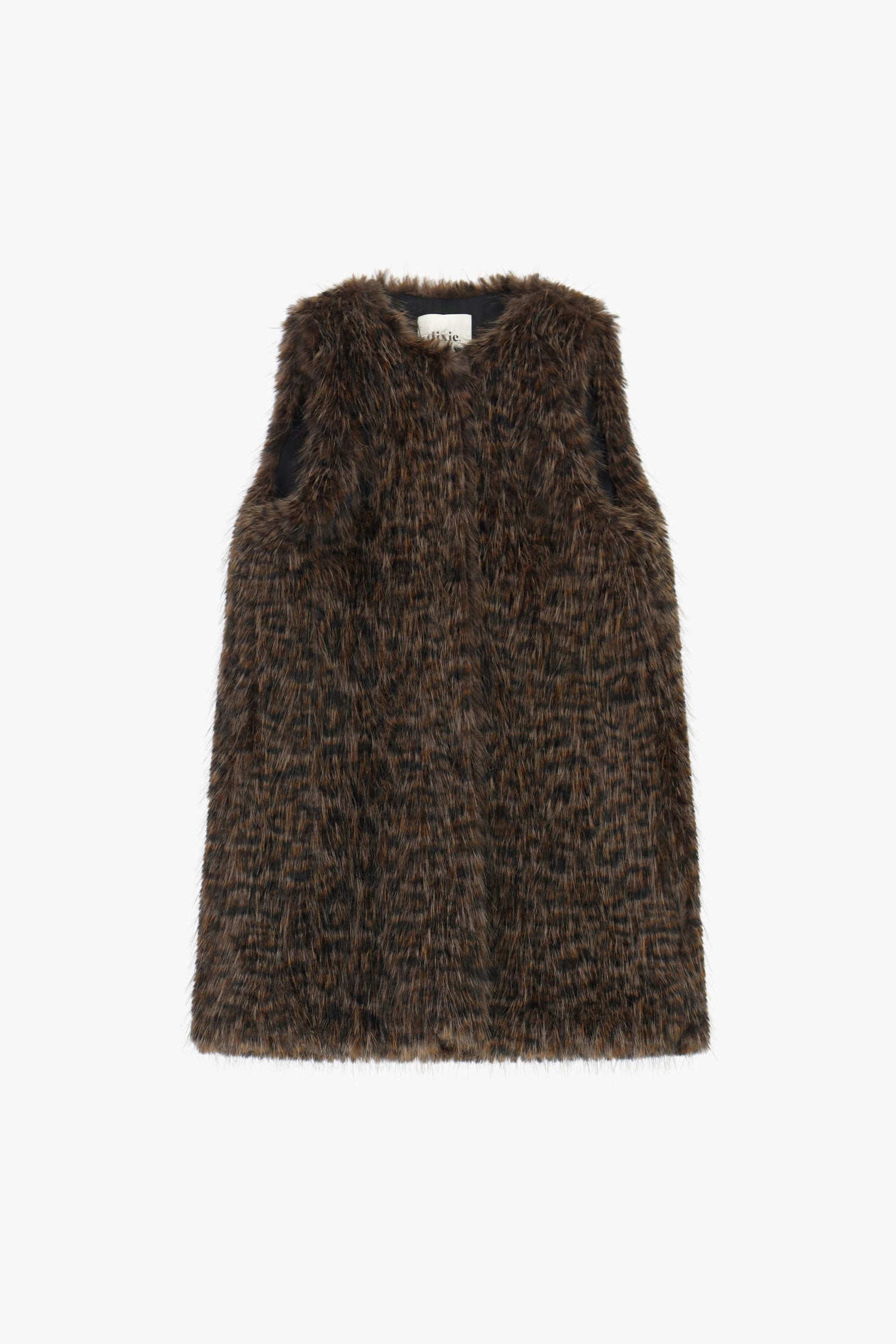 Gilet peloso con vestibilità comoda