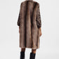 Gilet lungo con pelliccia sintetica