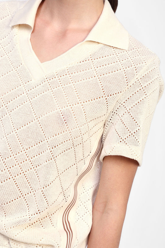 Maglia con collo classico e stampa