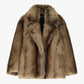 Eco-fur corta con ampio revers e volume