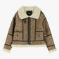 Giacca in eco-pelliccia con zip