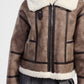 Giacca in eco-pelliccia con zip