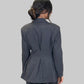 Blazer doppio petto con tasche a filetto