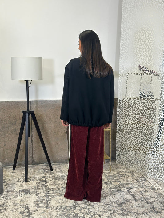 Blazer monopetto con tasche frontali applicate