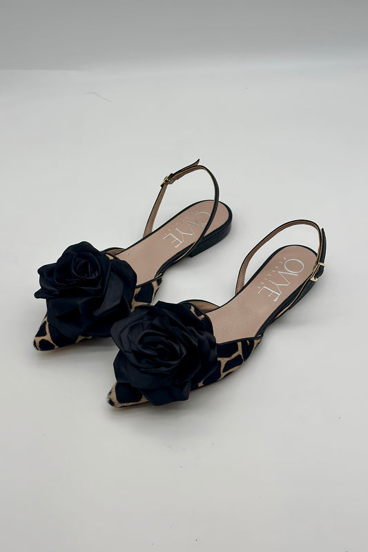 Ovye' Slingback Giraffa Fiore