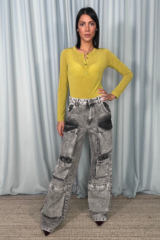 NIKITA Jeans worker con grandi tasche cargo