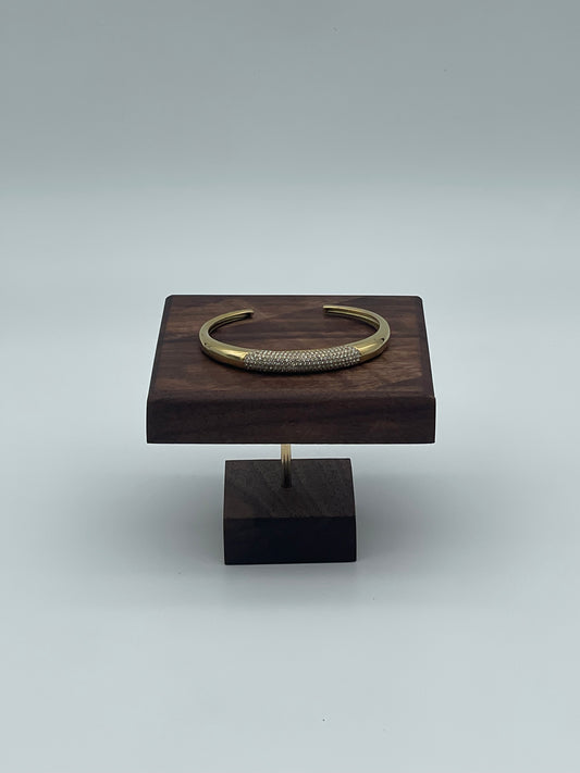 Bracciale Aperto Semi Pavè