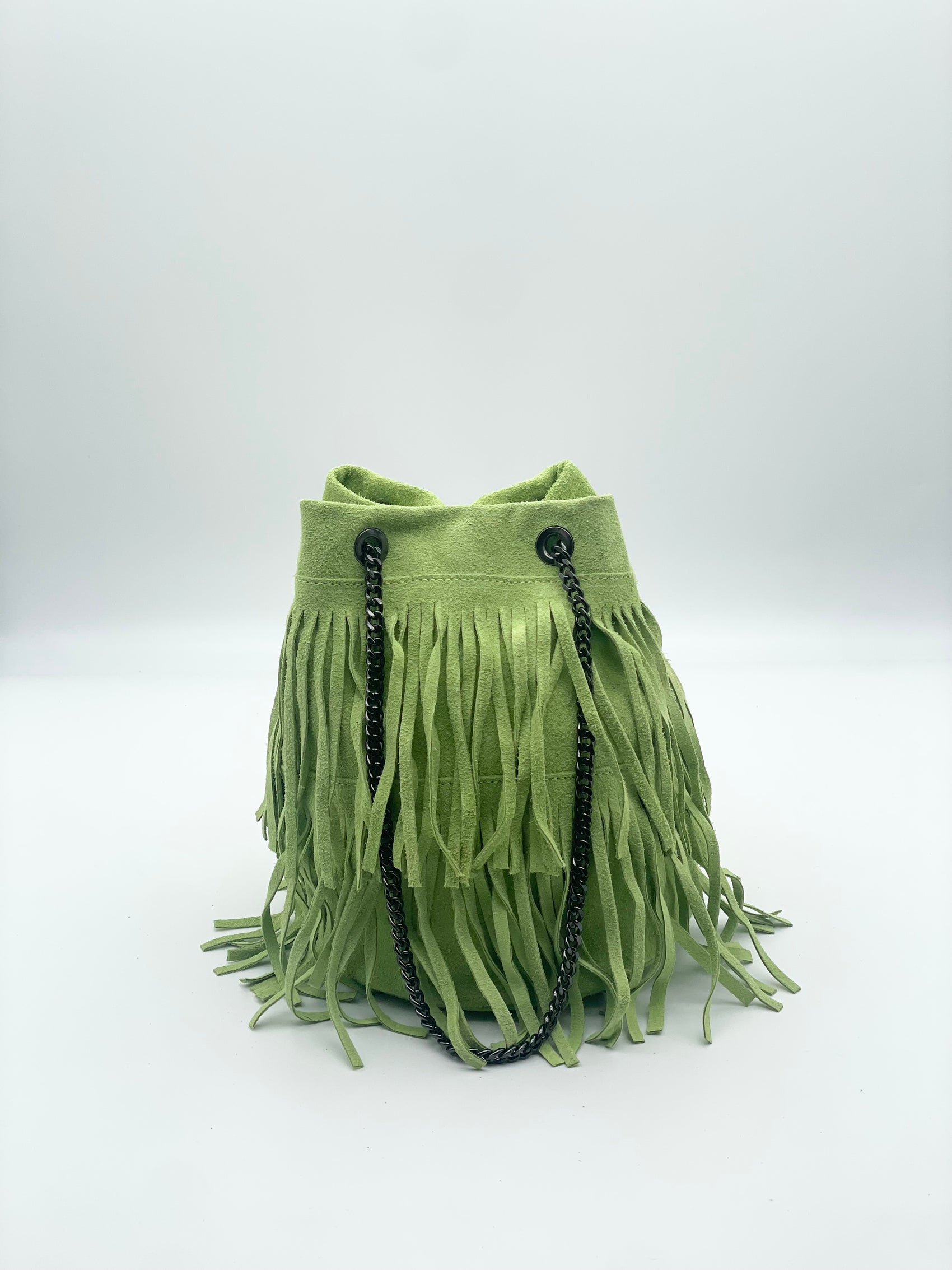 Borsa Scamosciata Frange
