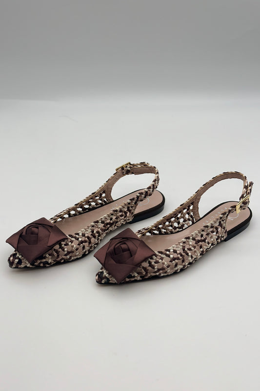 Ovye' Slingback Flat Inreccio