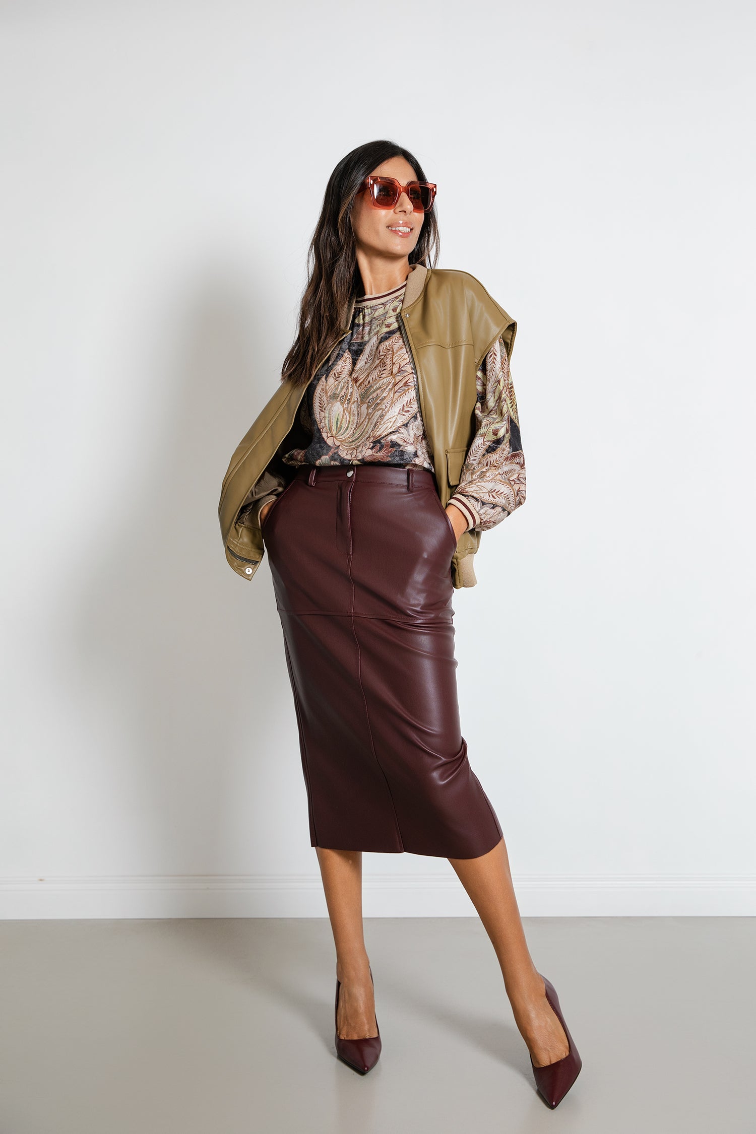 Gilet senza maniche con maxi tasche frontali