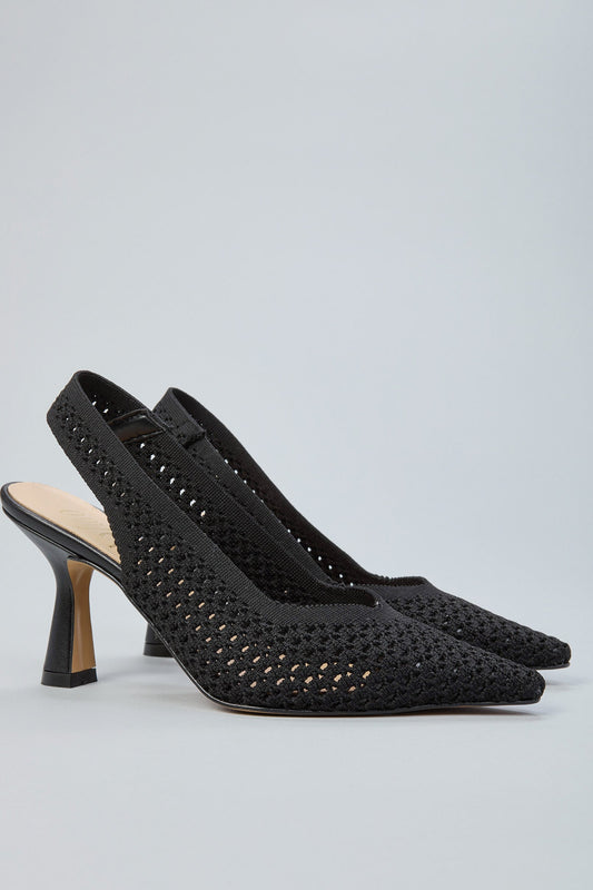 Slingback Punta in Maglia