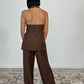 Gilet con spalle scoperte e tasche