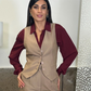 Gilet Taglio classico e chiusura con bottoni