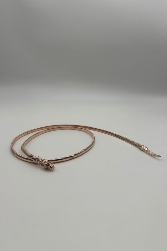 Cintura metallo chiusura serpente