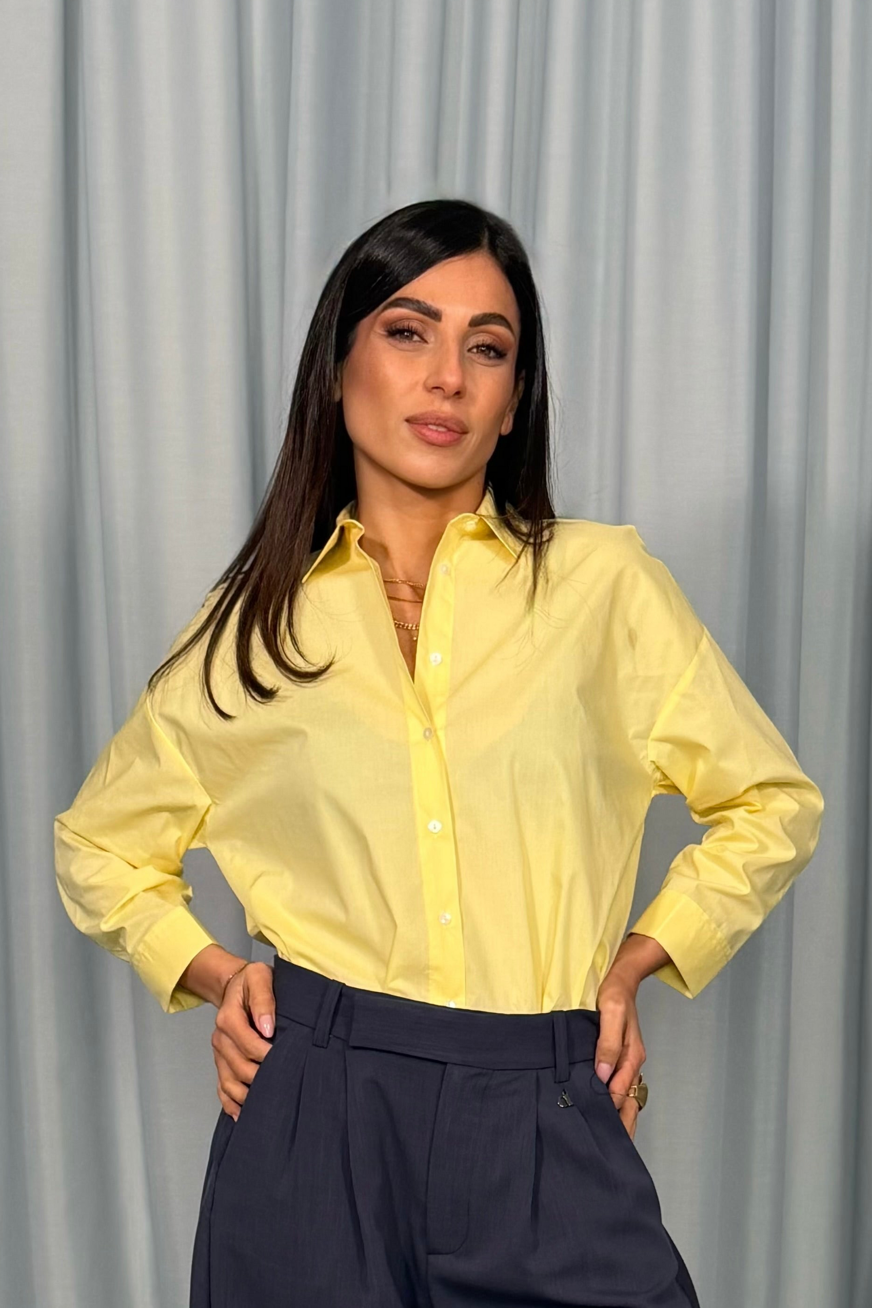 Camicia regular-fit con colletto classico e maniche lunghe