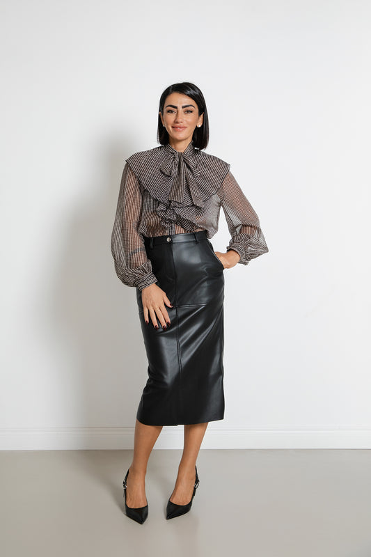 Gonna a matita ecopelle mi