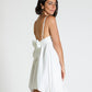 Vestito corto con spalline sottili
