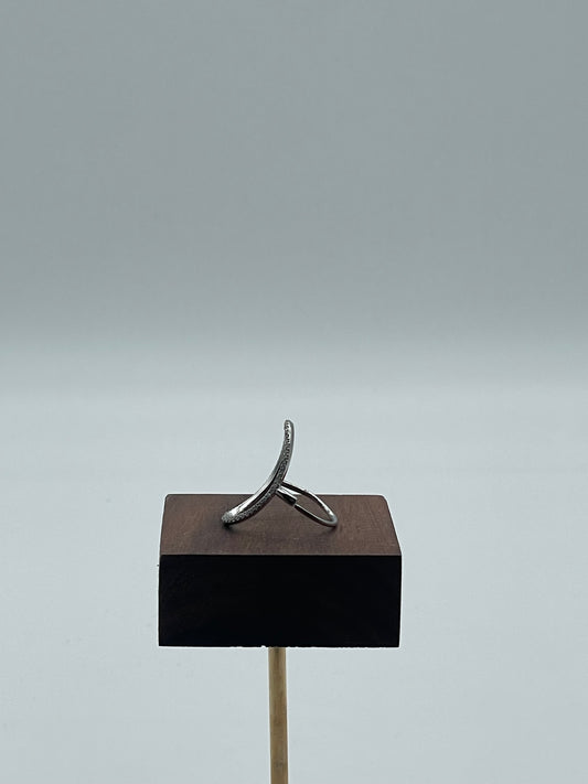 Anello Cerchio Strass  Argento