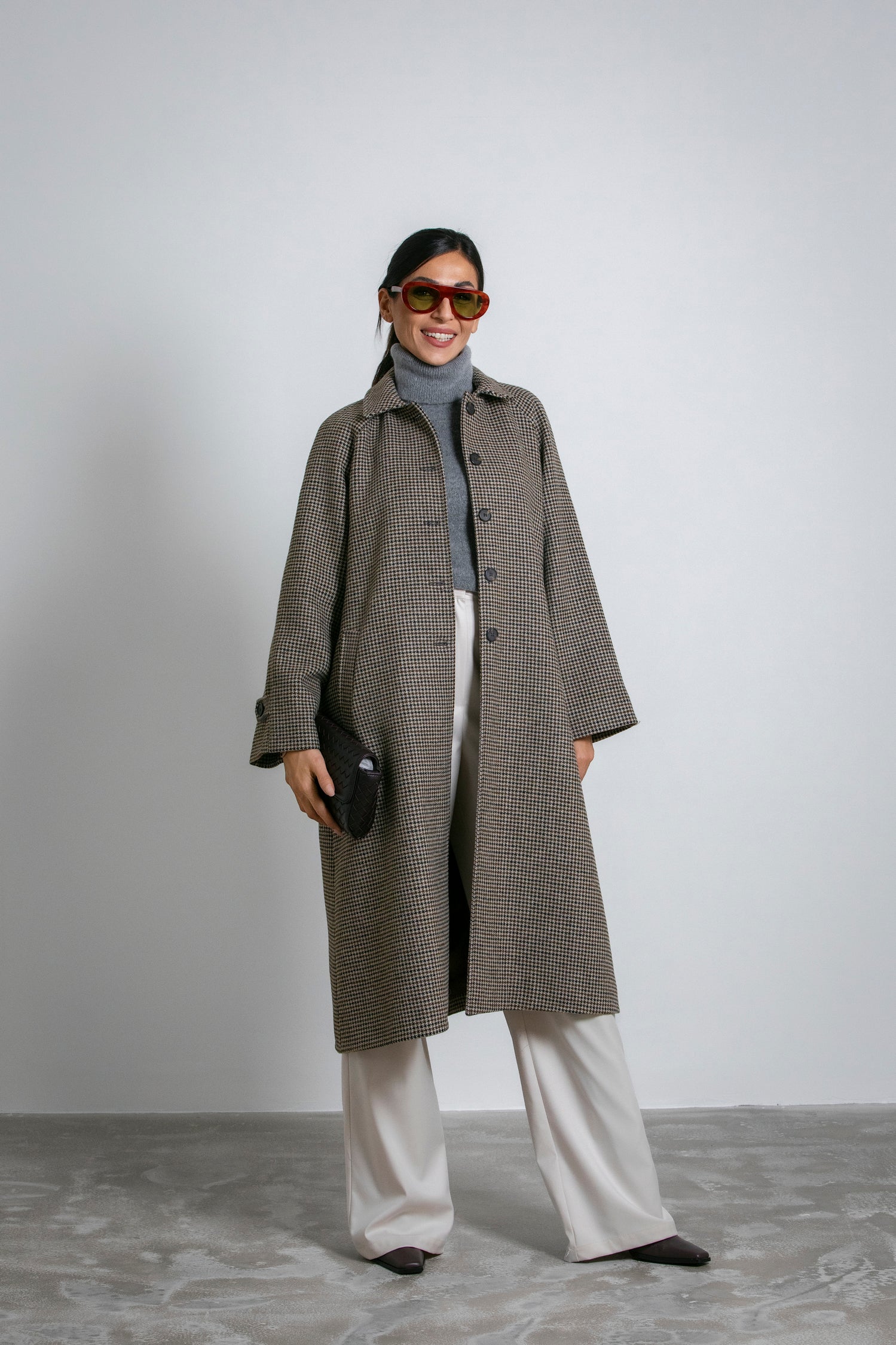 Cappotto fantasia svasato