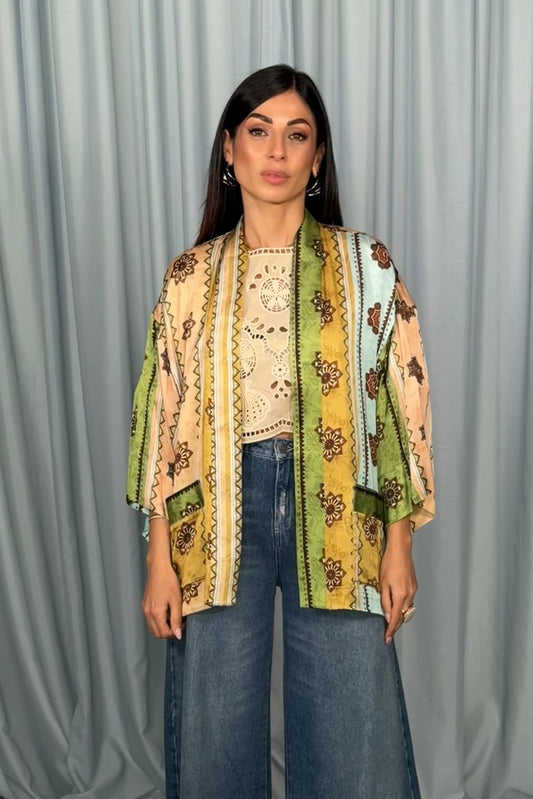 Giacca Kimono Fantasia