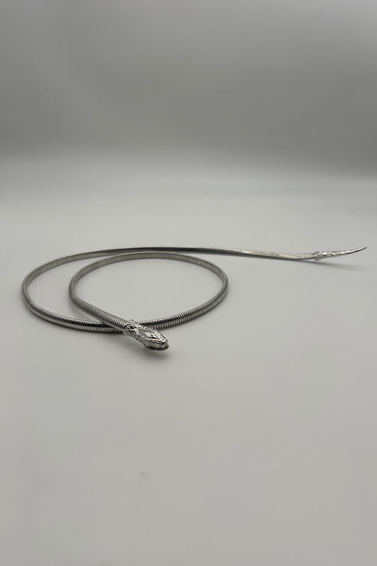 Cintura metallo chiusura serpente
