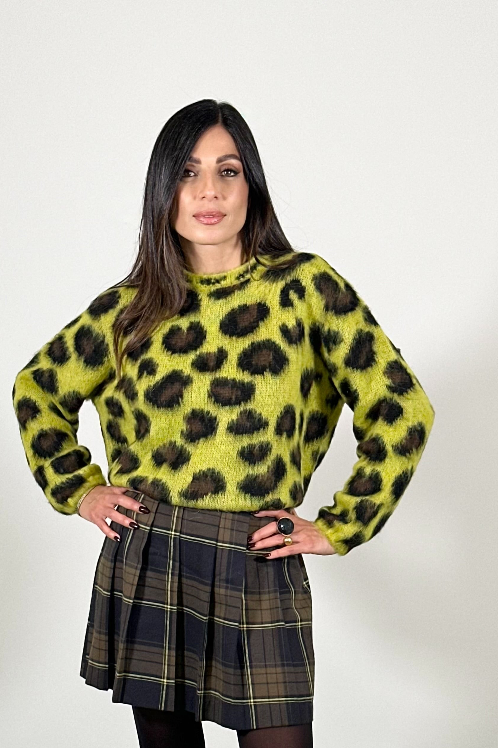 Maglia fantasia animalier
