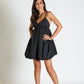Vestito corto con spalline sottili