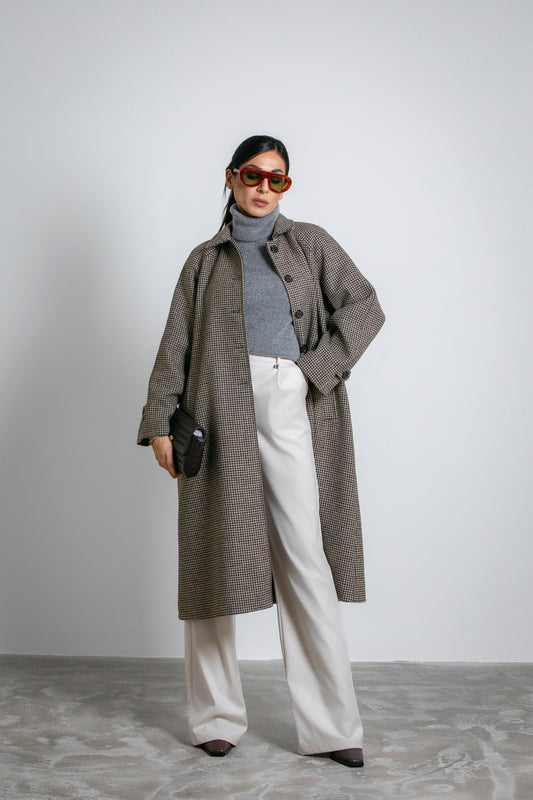 Cappotto fantasia svasato