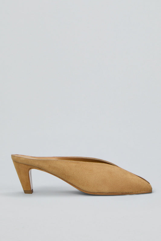 Ovyè Sabot Open Toe Camoscio