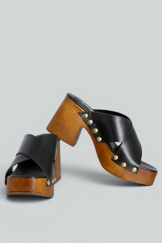 Ovyè Zoccolo In Pelle