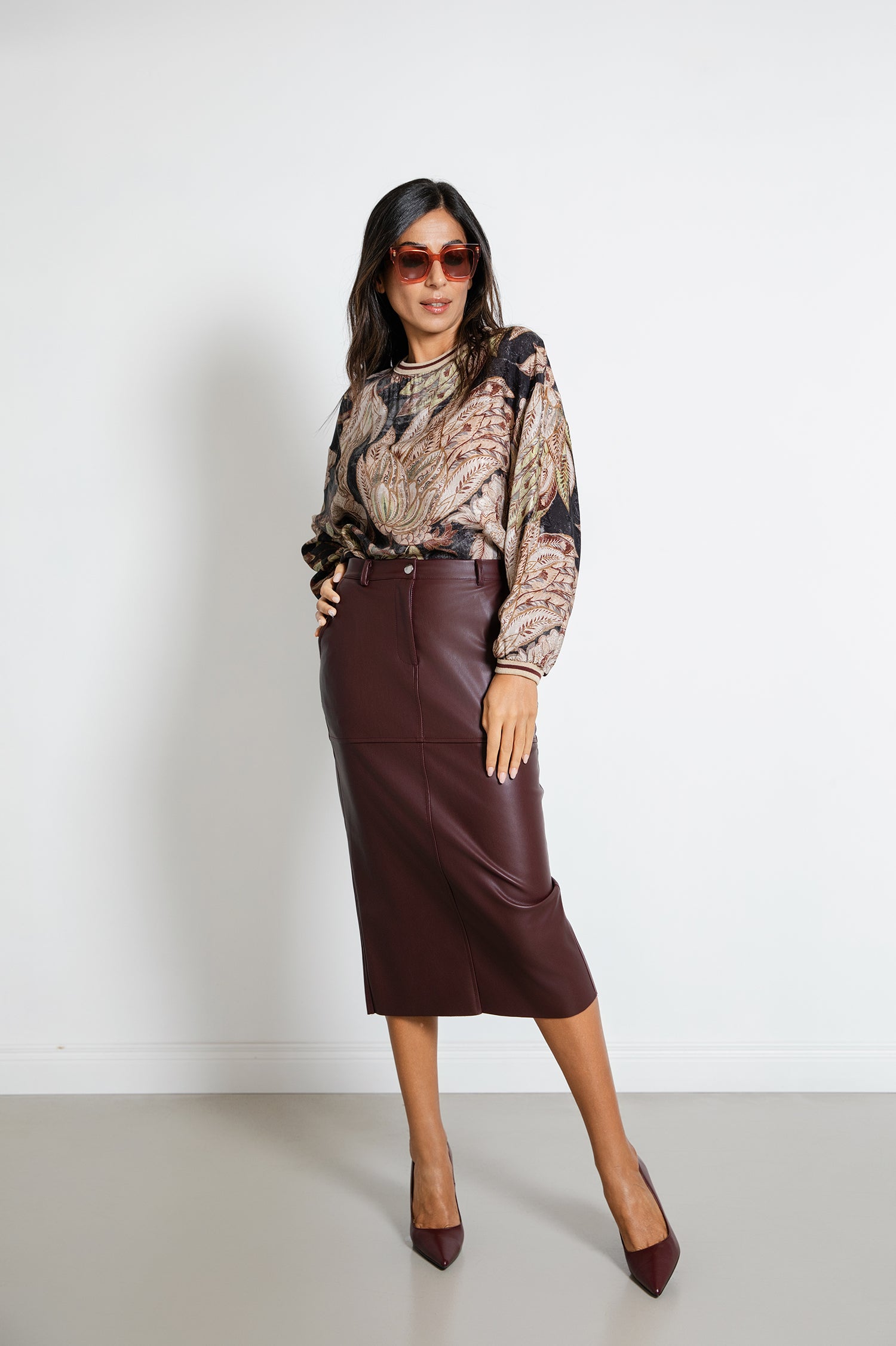 Gonna a matita ecopelle mi