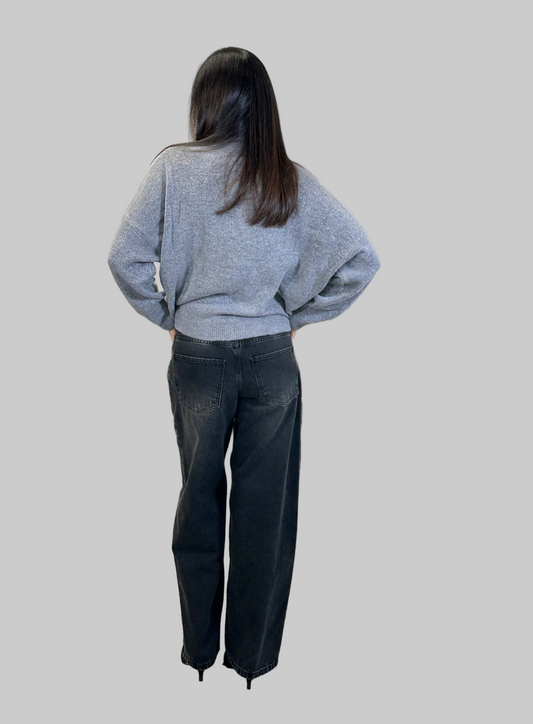 Jeans larghi a gamba ampia