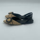 Slingback Flat Corda e  Nappa
