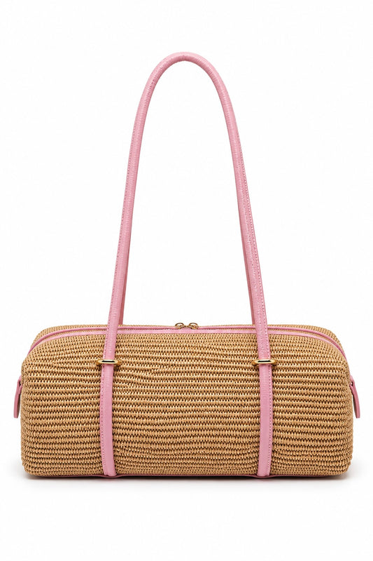 Bauletto a Spalla In Rafia